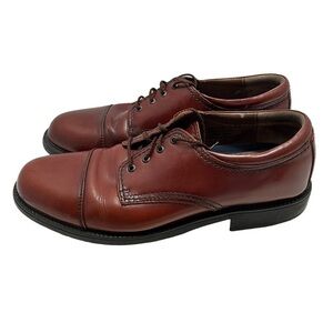 Dockers Gordon Cap Toe Brown Leather Oxford Lace-Up Shoe Size 11.5 Medium
